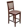 Wooden Imports Furniture Llc Wooden Imports VN10-CC-MAHO 2 Vernon Counter Stools with Cushion Seat - Mahogany -Kitchen & Dining Furniture Sales Store Unbeatablesale20Inc wimp028xx650xx0f803b