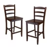 Winsome Trading 94244 Set of 2 24 in. Counter Ladder Back Stool -Kitchen & Dining Furniture Sales Store Unbeatablesale20Inc win206xx1200xxd349d4