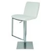 Nuevo White Lewis Adjustable Stool