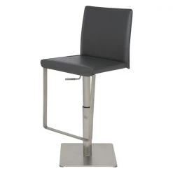 Nuevo Grey Adjustable Kailee Adjustable Stool