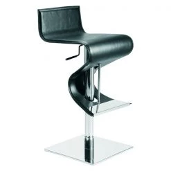 Nuevo Black Adjustable Portland Adjustable Stool