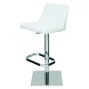 Nuevo White Nauga Adjustable Rome Adjustable Stool
