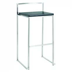 Nuevo Black Genoa Bar Stool