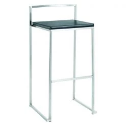 Nuevo Black Genoa Counter Stool