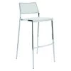Nuevo White Stackable Aaron Bar Stool