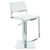 Nuevo White Aaron Adjustable Stool