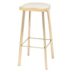 Nuevo Gold Icon Bar Stool