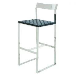 Nuevo Black Camille Counter Stool