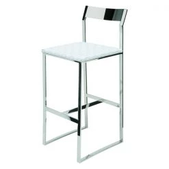 Nuevo White Camille Counter Stool