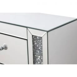 Elegant Decor 60 In Silver Crystal Mirrored Credenza -Kitchen & Dining Furniture Sales Store We20Got20Lites20Inc 677481xx03