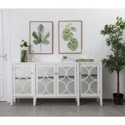 Elegant Decor 72 Inch Mirrored Credenza In White -Kitchen & Dining Furniture Sales Store We20Got20Lites20Inc 714785xx04
