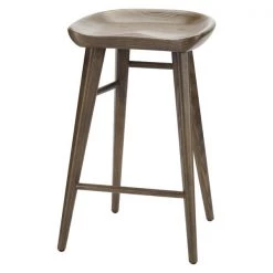 Nuevo Walnut Stool, Wood