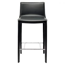 Nuevo Black Stool, Leather -Kitchen & Dining Furniture Sales Store We20Got20Lites20Inc 716852xx03