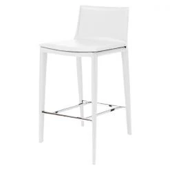 Nuevo White Stool, Leather -Kitchen & Dining Furniture Sales Store We20Got20Lites20Inc 716857xx02