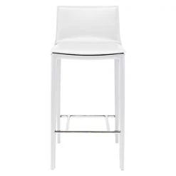 Nuevo White Stool, Leather -Kitchen & Dining Furniture Sales Store We20Got20Lites20Inc 716857xx03