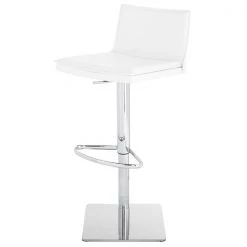 Nuevo White Stool, Leather -Kitchen & Dining Furniture Sales Store We20Got20Lites20Inc HGND116xx14xxb4c6f4