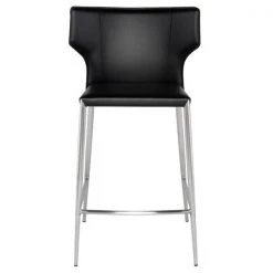 Nuevo Black Stool, Leather -Kitchen & Dining Furniture Sales Store We20Got20Lites20Inc HGND145xx17xx6dc068
