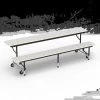 Virco Mobile Adjstble Height Folding Convertible Bench Table W/ A 15"X96" Top And T-Mold Banding -Kitchen & Dining Furniture Sales Store Web20Resource20LLC20dba20Budget20Wholesale 4003822xxad99c8
