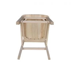 International Concepts Mission Counter Height Stool, 24" Seat Height, Unfinished -Kitchen & Dining Furniture Sales Store Whitewood20Industries20Inc 265xx24xx8