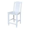 International Concepts Seaside CounterHeight Stool, 24" Seat Height, White -Kitchen & Dining Furniture Sales Store Whitewood20Industries20Inc S08xx452