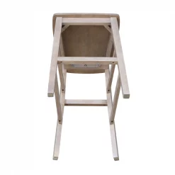 International Concepts San Remo Bar Height Stool, 30" Seat Height, Washed Gray Taupe -Kitchen & Dining Furniture Sales Store Whitewood20Industries20Inc S09xx103xx6