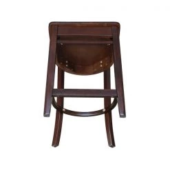 International Concepts Emily Solid Wood Counter Height Bar Stool with 24" Seat Height - Mocha -Kitchen & Dining Furniture Sales Store Whitewood20Industries20Inc S15xx6172xx8xx2615c6