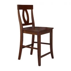 International Concepts Verona Counter Height Stool, 24" Seat Height, Espresso -Kitchen & Dining Furniture Sales Store Whitewood20Industries20Inc S581xx1702xx6