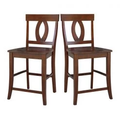 International Concepts Verona Counter Height Stool, 24" Seat Height, Espresso -Kitchen & Dining Furniture Sales Store Whitewood20Industries20Inc S581xx1702xx7