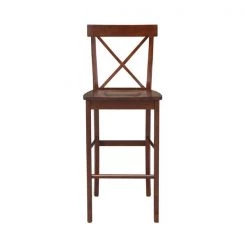 International Concepts X-Back Bar Height Stool, 30" Seat Height, Espresso -Kitchen & Dining Furniture Sales Store Whitewood20Industries20Inc S581xx6133xx5