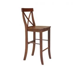 International Concepts X-Back Bar Height Stool, 30" Seat Height, Espresso -Kitchen & Dining Furniture Sales Store Whitewood20Industries20Inc S581xx6133xx6