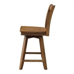 International Concepts San Remo Counter Height Stool, with Swivel, 24" Seat Height, Pecan -Kitchen & Dining Furniture Sales Store Whitewood20Industries20Inc S59xx102SWxx7