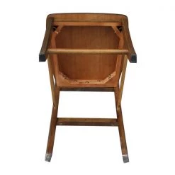 International Concepts X-Back Counter Height Stool, 24" Seat Height, Pecan -Kitchen & Dining Furniture Sales Store Whitewood20Industries20Inc S59xx6132xx6