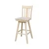 International Concepts San Remo Bar Height Stool, with Swivel, 30." Seat Height, Unfinished -Kitchen & Dining Furniture Sales Store Whitewood20Industries20Inc Sxx103SW