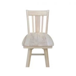 International Concepts San Remo Bar Height Stool, with Swivel, 30." Seat Height, Unfinished -Kitchen & Dining Furniture Sales Store Whitewood20Industries20Inc Sxx103SWxx9