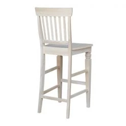 International Concepts Seattle Bar Height Stool, 30" Seat Height, Unfinished -Kitchen & Dining Furniture Sales Store Whitewood20Industries20Inc Sxx113xx1