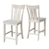 International Concepts Ava Counter Height Stool, 24" Seat Height, Unfinished -Kitchen & Dining Furniture Sales Store Whitewood20Industries20Inc Sxx132