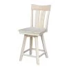International Concepts Ava Counter Height Stool, with Swivel 24" Seat Height, Unfinished -Kitchen & Dining Furniture Sales Store Whitewood20Industries20Inc Sxx132SW