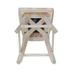 International Concepts Ava Counter Height Stool, with Swivel 24" Seat Height, Unfinished -Kitchen & Dining Furniture Sales Store Whitewood20Industries20Inc Sxx132SWxx6