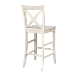 International Concepts Vineyard Bar Height Stool, 30" Seat Height, Unfinished -Kitchen & Dining Furniture Sales Store Whitewood20Industries20Inc Sxx143xx1