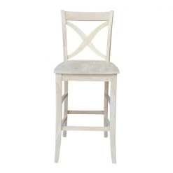 International Concepts Vineyard Bar Height Stool, 30" Seat Height, Unfinished -Kitchen & Dining Furniture Sales Store Whitewood20Industries20Inc Sxx143xx3