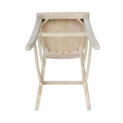 International Concepts Vineyard Bar Height Stool, 30" Seat Height, Unfinished -Kitchen & Dining Furniture Sales Store Whitewood20Industries20Inc Sxx143xx5
