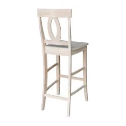 International Concepts Verona Bar Height Stool, 30" Seat Height, Unfinished -Kitchen & Dining Furniture Sales Store Whitewood20Industries20Inc Sxx1703xx1