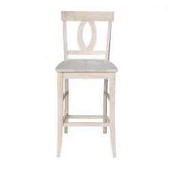 International Concepts Verona Bar Height Stool, 30" Seat Height, Unfinished -Kitchen & Dining Furniture Sales Store Whitewood20Industries20Inc Sxx1703xx5