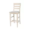 International Concepts Java Bar Height Stool, 30" Seat Height, Unfinished -Kitchen & Dining Furniture Sales Store Whitewood20Industries20Inc Sxx193