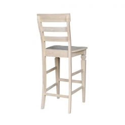 International Concepts Java Bar Height Stool, 30" Seat Height, Unfinished -Kitchen & Dining Furniture Sales Store Whitewood20Industries20Inc Sxx193xx1