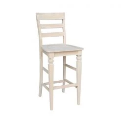 International Concepts Java Bar Height Stool, 30" Seat Height, Unfinished -Kitchen & Dining Furniture Sales Store Whitewood20Industries20Inc Sxx193xx3