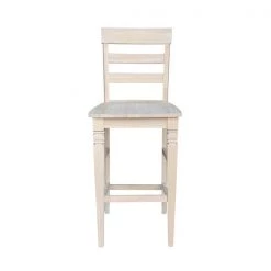 International Concepts Java Bar Height Stool, 30" Seat Height, Unfinished -Kitchen & Dining Furniture Sales Store Whitewood20Industries20Inc Sxx193xx4