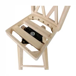 International Concepts Double "X" Back Bar Height Stool, Swivel 30" Seat Height, Unfinished -Kitchen & Dining Furniture Sales Store Whitewood20Industries20Inc Sxx203SWxx4