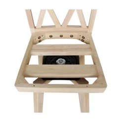 International Concepts Double "X" Back Bar Height Stool, Swivel 30" Seat Height, Unfinished -Kitchen & Dining Furniture Sales Store Whitewood20Industries20Inc Sxx203SWxx5