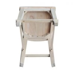 International Concepts Tuscany Counter Height Stool, 24" Seat Height, Unfinished -Kitchen & Dining Furniture Sales Store Whitewood20Industries20Inc Sxx292xx7